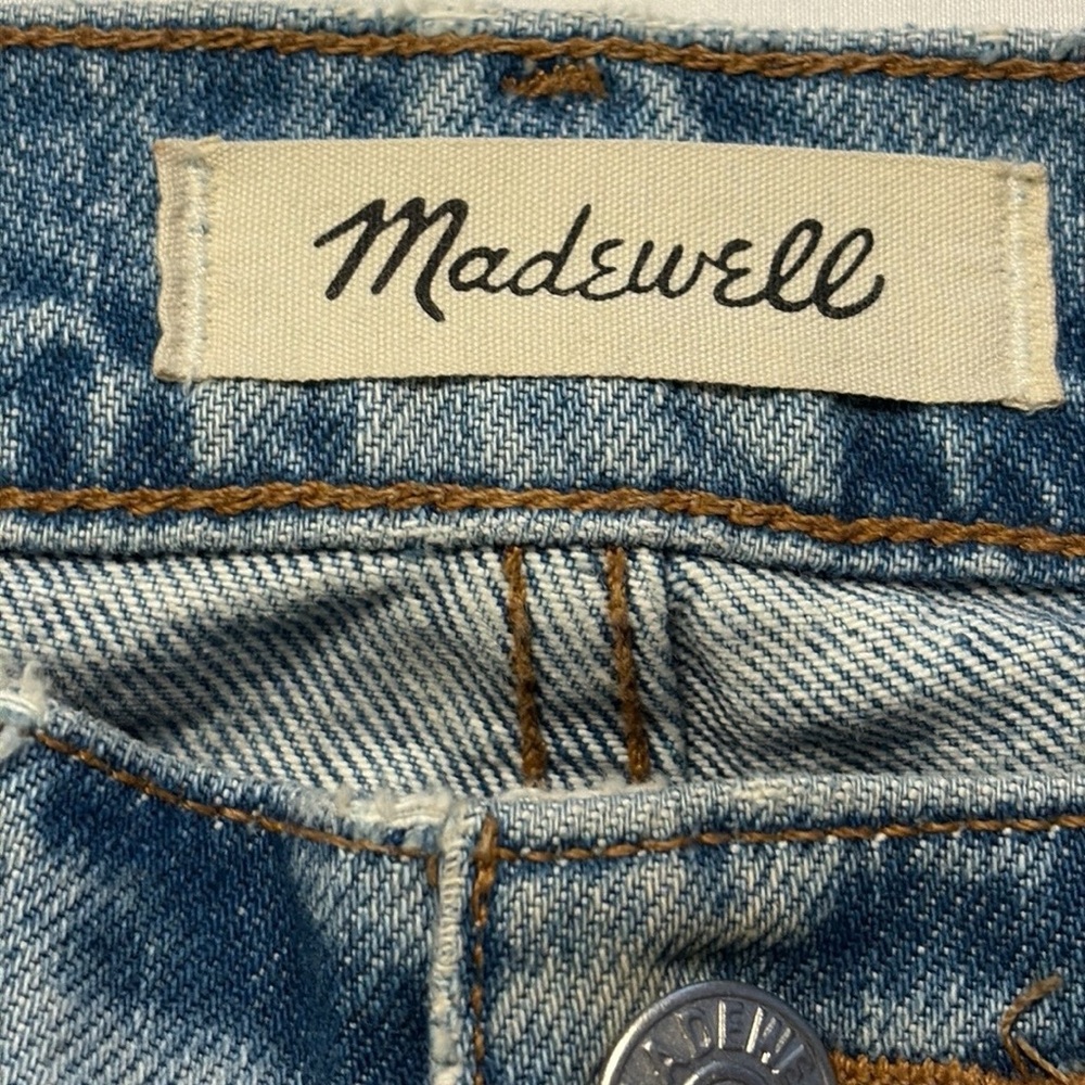 Madewell The Perfect Vintage Straight Jeans Size 26 Light Wash High Rise - Picture 3 of 8